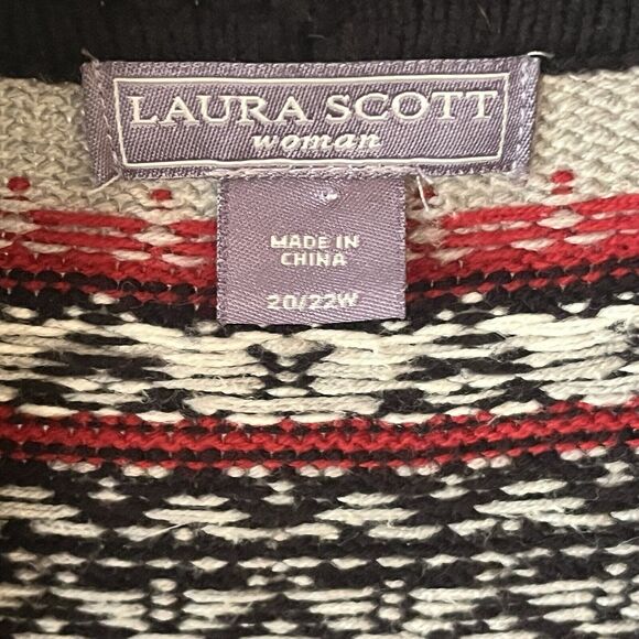 Laura Scott Women’s Holiday Sweater Vest Size 20/22W - Picture 2 of 9